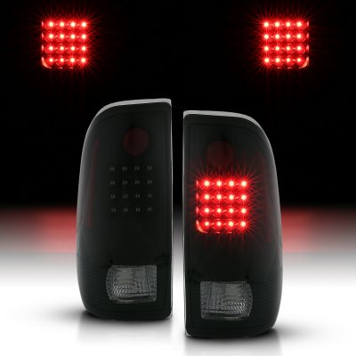 2001-2003 Ford F150 SVT Headlights & Tail Lights Set – Black Housing + Corner + Flareside