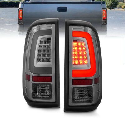 Ford F450 Super Duty 2008-2016 Smoked Tube LED Tail Lights