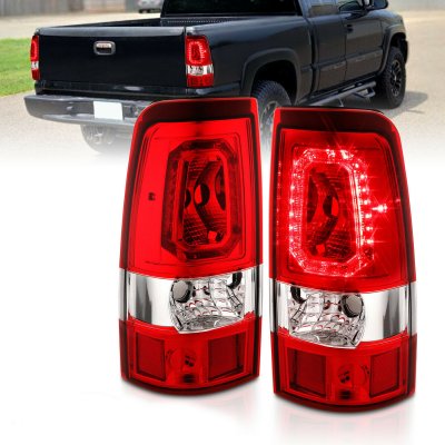 Chevy Silverado 1500HD 2001-2002 Halo LED Tail Lights