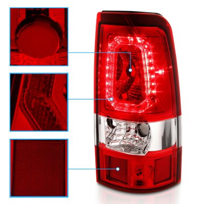 Chevy Silverado 2500HD 2001-2002 Halo LED Tail Lights
