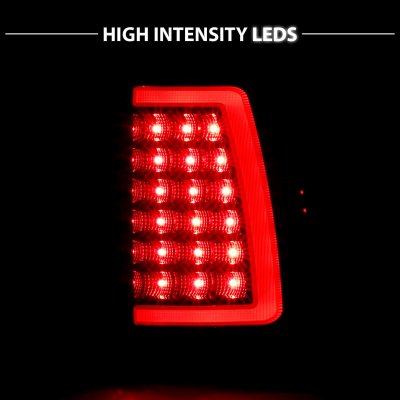 GMC Sierra 1999-2006 Black Smoked LED Tail Lights Tube