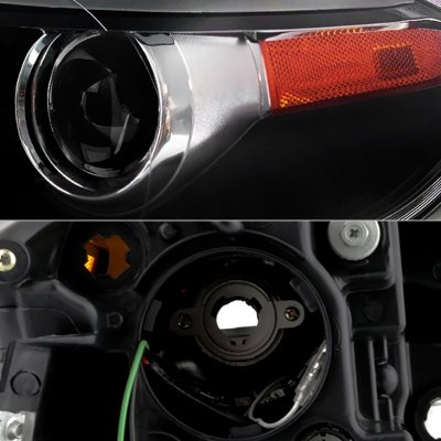 Dodge Dart 2013-2016 Black Projector Headlights