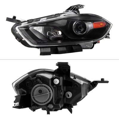 Dodge Dart 2013-2016 Black Projector Headlights