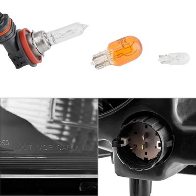 Dodge Dart 2013-2016 Black Projector Headlights