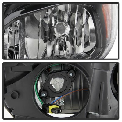 Ford Focus 2015-2018 Headlights Black LED DRL