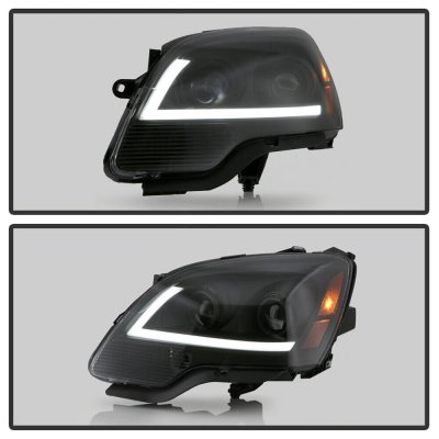 GMC Acadia 2007-2012 Black Projector Headlights LED DRL