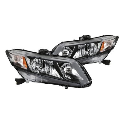 Honda Civic 2012-2015 Black Euro Headlights