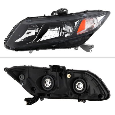 Honda Civic 2012-2015 Black Euro Headlights