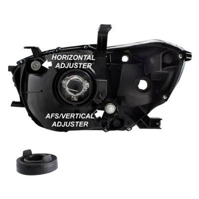 Toyota Highlander 2008-2010 Headlights Black