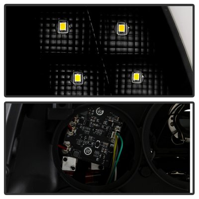 Dodge Ram 2009-2018 Black Projector Headlights LED DRL Signals