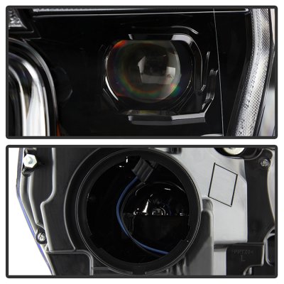 Ford F150 2018-2020 Black Projector Headlights DRL Signals