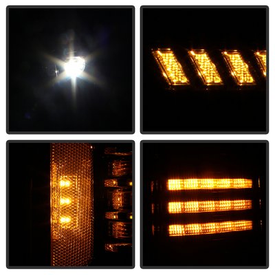 Ford F150 2018-2020 Black Projector Headlights DRL Signals