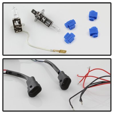 Chevy Silverado 2500HD 2003-2006 Black Projector Headlights LED Halo