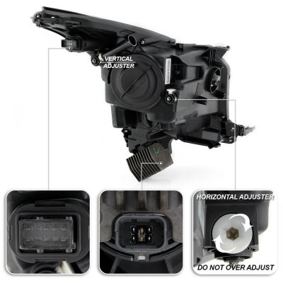 Cadillac XTS 2013-2017 Black HID Projector Headlights