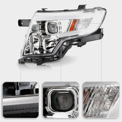 Ford Edge 2007-2010 Projector Headlights LED DRL