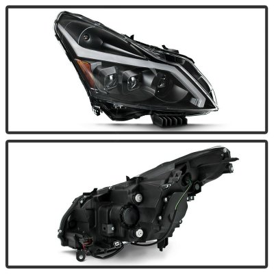 Infiniti G37 Sedan 2010-2013 Black Projector Headlights LED DRL Signals