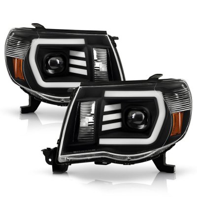 Toyota Tacoma 2005-2011 Black Projector Headlights DRL