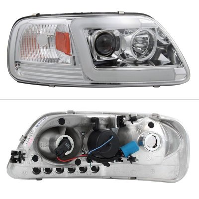 Ford F150 1997-2003 Projector Headlights LED DRL S2