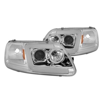 Ford F150 1997-2003 Projector Headlights LED DRL S2