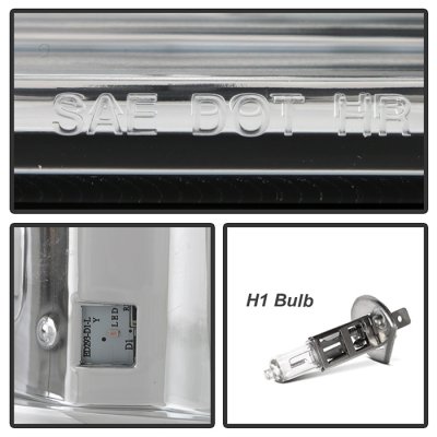 Ford F250 Super Duty 2005-2007 Low Beam LED Projector Headlights DRL