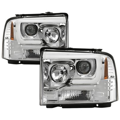 Ford F250 Super Duty 2005-2007 Low Beam LED Projector Headlights DRL
