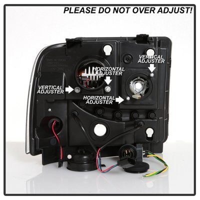 Ford F550 Super Duty 2005-2007 Low Beam LED Projector Headlights DRL