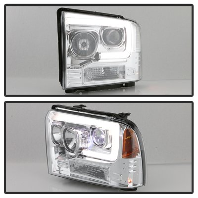 Ford F450 Super Duty 2005-2007 Low Beam LED Projector Headlights DRL
