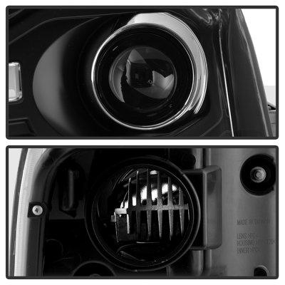 Nissan Titan 2004-2015 Black LED Low Beam Projector Headlights DRL