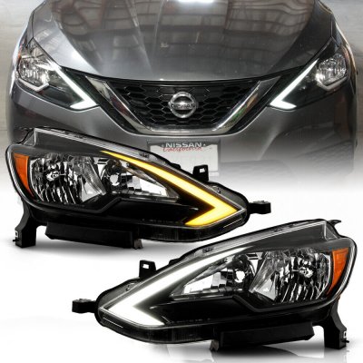 thumbnail image 2 of Pair DRL LED Daytime Running Lights For Nissan Sentra (2016-2019) - With Turn Signal 2 of 5