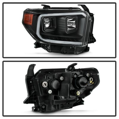Toyota Tundra 2014-2021 Black Projector Headlights LED DRL Signals