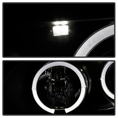 BMW X5 2001-2003 Black Halo Projector Headlights