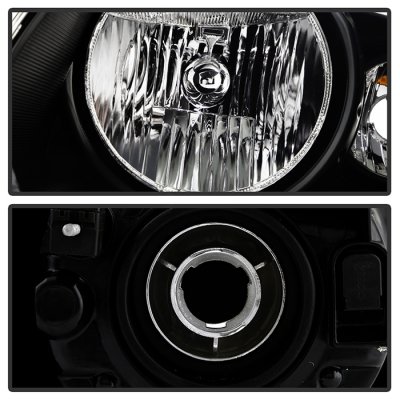 Chrysler Town and Country 2005-2007 Black Headlights
