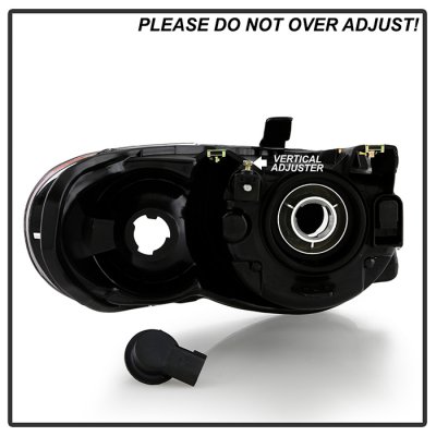 Chrysler Town and Country 2005-2007 Black Headlights