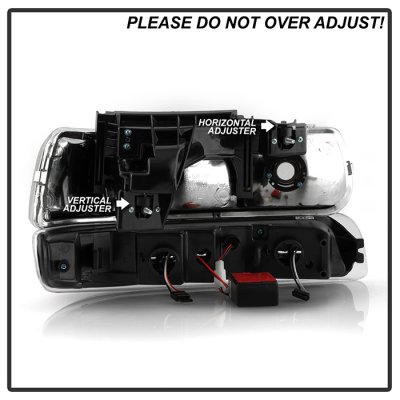Chevy Tahoe 2000-2006 Smoked Headlights LED Bumper Lights