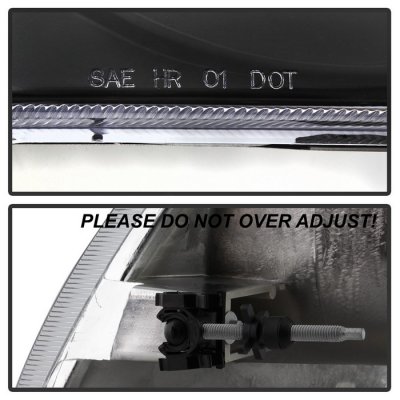 Ford Expedition 1997-2002 Black Headlights Corner Lights Set