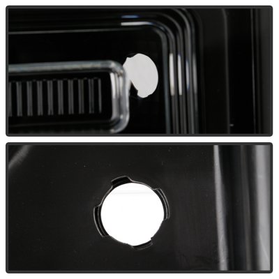 Ford F550 Super Duty 2017-2019 Black Headlights