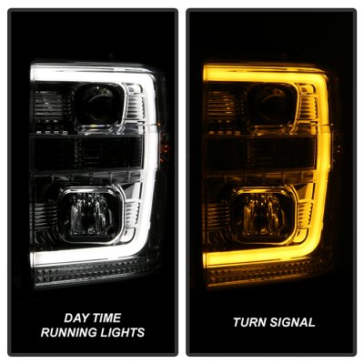 Ford F350 Super Duty 2008-2010 Projector Headlights LED DRL Switchback Signals