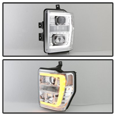 Ford F350 Super Duty 2008-2010 Projector Headlights LED DRL Switchback Signals