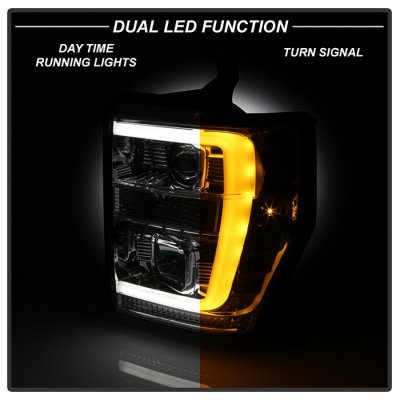 Ford F550 Super Duty 2008-2010 Projector Headlights LED DRL Switchback Signals
