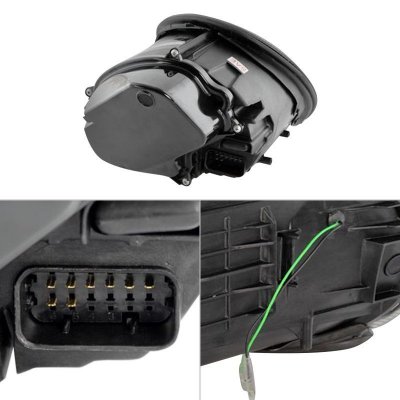 Porsche 911 997 2005-2012 Black HID Projector Headlights LED DRL