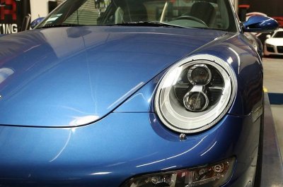 Porsche 911 997 2005-2012 Black HID Projector Headlights LED DRL