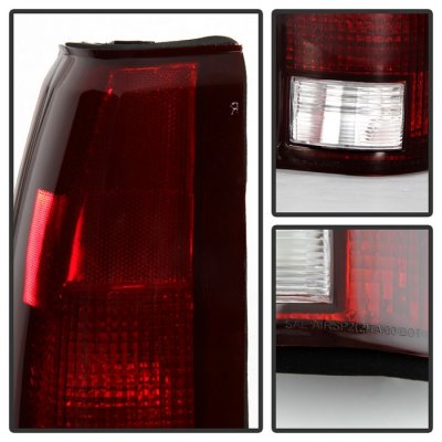 GMC Jimmy Full Size 1992-1994 Red Smoked Tail Lights