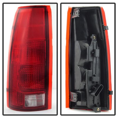 Chevy Tahoe 1995-1999 Red Clear Tail Lights