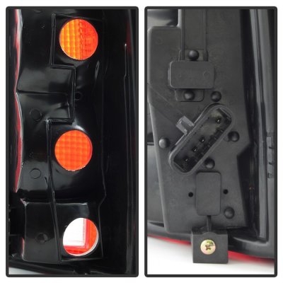 GMC Jimmy Full Size 1992-1994 Red Clear Tail Lights