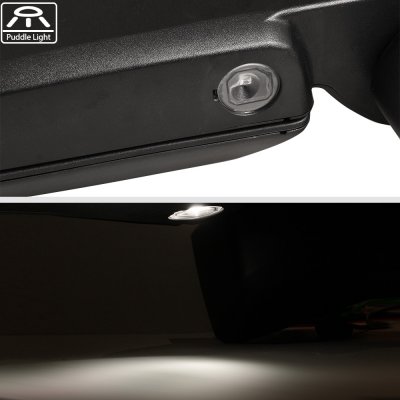 GMC Sierra 2500HD 2020-2024 Chrome Towing Mirrors LED Lights Power Heated Glass