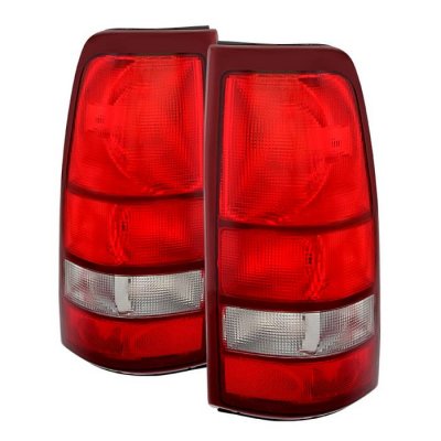 Chevy Silverado 3500 2001-2002 Red Tail Lights