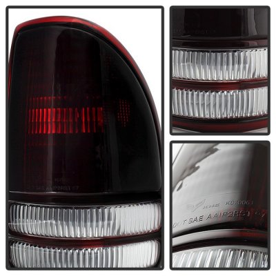 Dodge Dakota 1997-2004 Red Smoked Tail Lights
