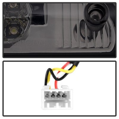 Dodge Ram 3500 2003-2006 Smoked LED Tail Lights Third Brake Light