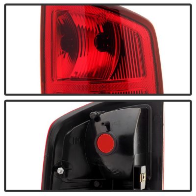 Dodge Ram 2500 2003-2006 Red Clear Tail Lights