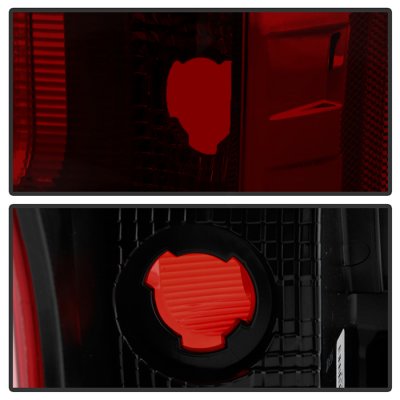 Ford F350 Super Duty 2017-2019 Red Smoked Tail Lights